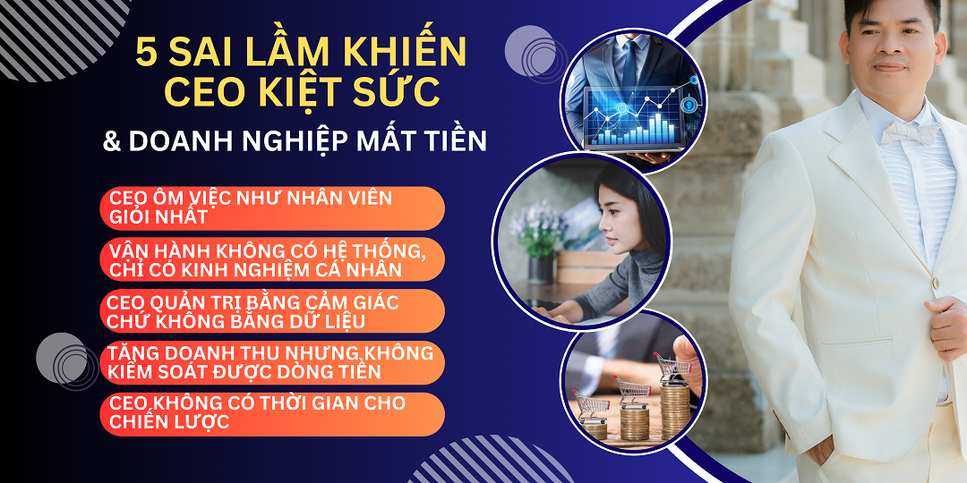 ALT: Tư Duy CEO & 5 Sai Lầm CEO Khiến CEO Kiệt Sức Còn Doanh Nghiệp Mất Tiền - Thạc Sỹ Nguyễn Phong Phú